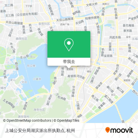 上城公安分局湖滨派出所执勤点地图