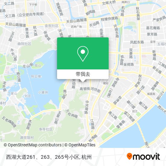 西湖大道261、263、265号小区地图