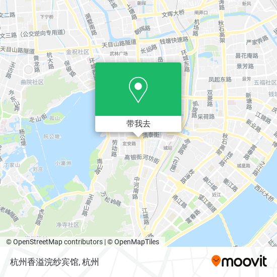 杭州香溢浣纱宾馆地图