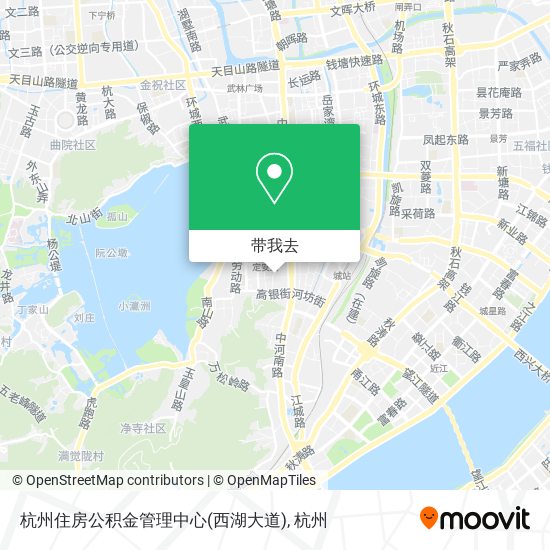 杭州住房公积金管理中心(西湖大道)地图