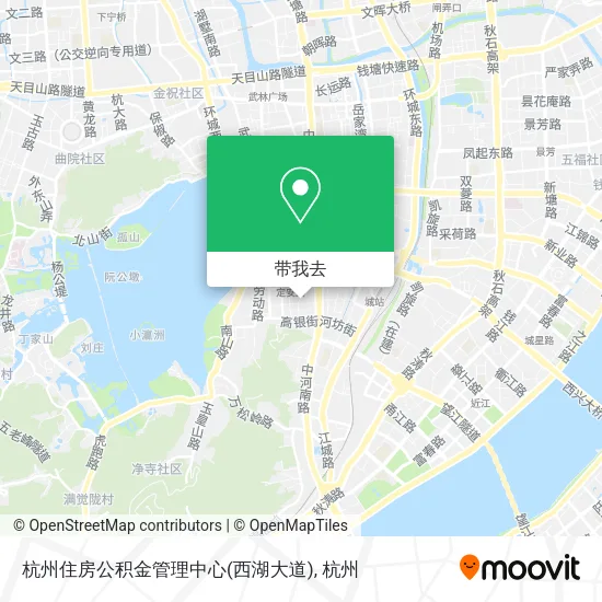 杭州住房公积金管理中心(西湖大道)地图