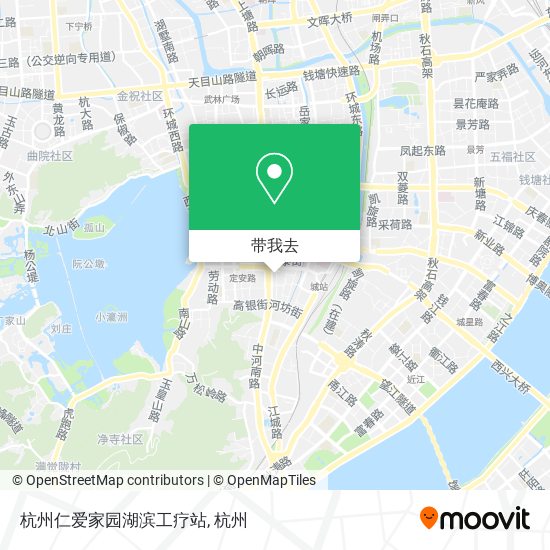 杭州仁爱家园湖滨工疗站地图
