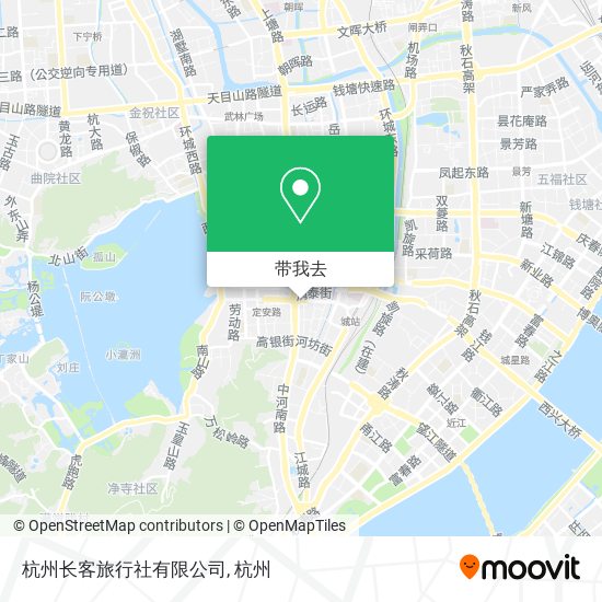 杭州长客旅行社有限公司地图