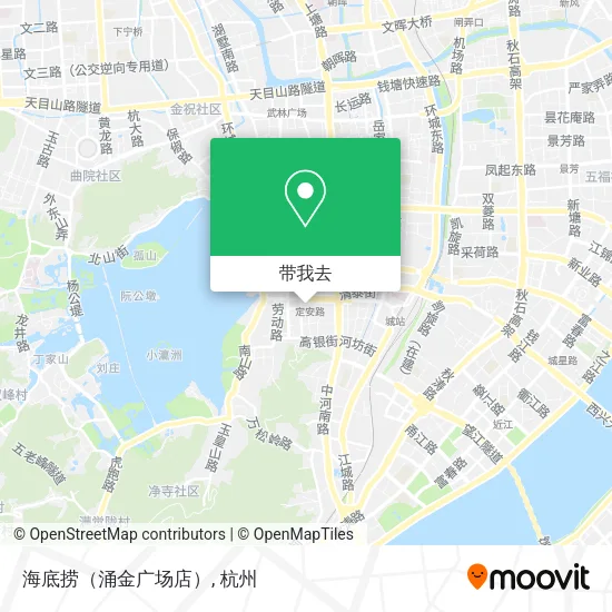 海底捞（涌金广场店）地图