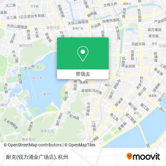 耐克(锐力涌金广场店)地图