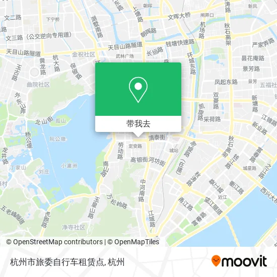 杭州市旅委自行车租赁点地图