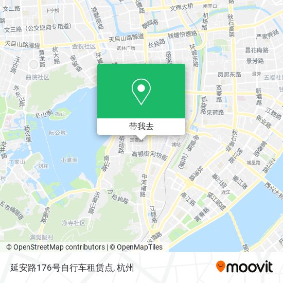 延安路176号自行车租赁点地图
