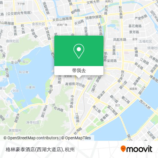 格林豪泰酒店(西湖大道店)地图