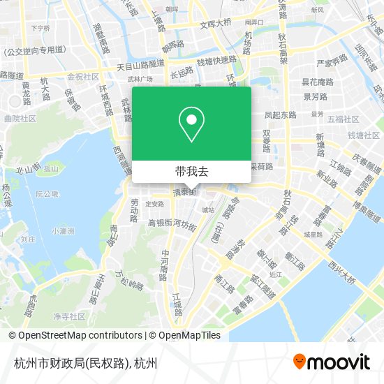 杭州市财政局(民权路)地图