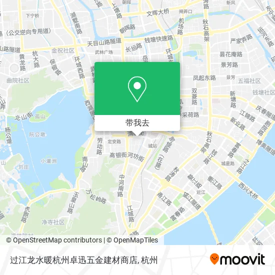 过江龙水暖杭州卓迅五金建材商店地图