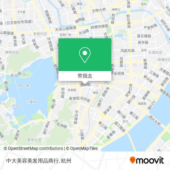 中大美容美发用品商行地图