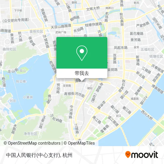 中国人民银行(中心支行)地图