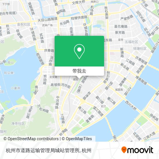 杭州市道路运输管理局城站管理所地图