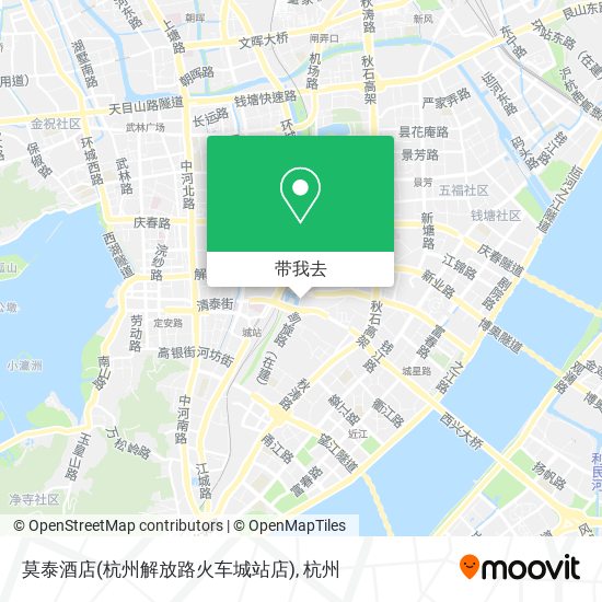 莫泰酒店(杭州解放路火车城站店)地图