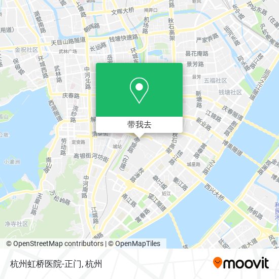 杭州虹桥医院-正门地图