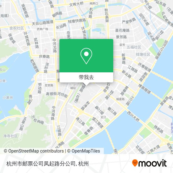 杭州市邮票公司凤起路分公司地图