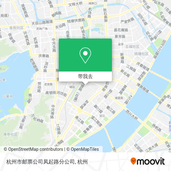 杭州市邮票公司凤起路分公司地图