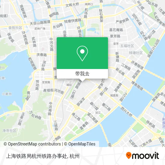 上海铁路局杭州铁路办事处地图
