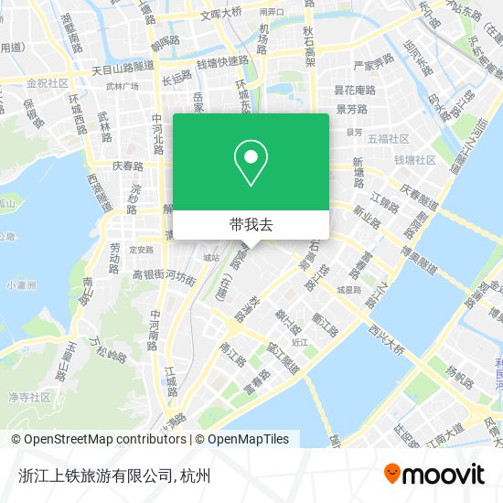 浙江上铁旅游有限公司地图