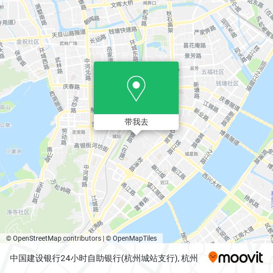 中国建设银行24小时自助银行(杭州城站支行)地图