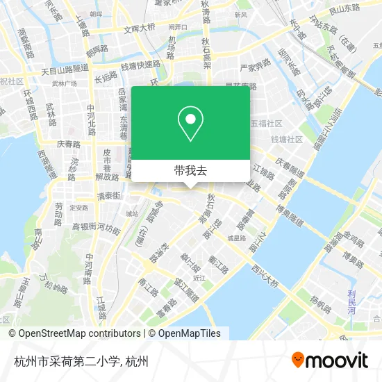 杭州市采荷第二小学地图