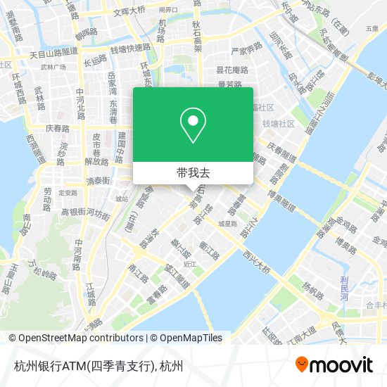 杭州银行ATM(四季青支行)地图
