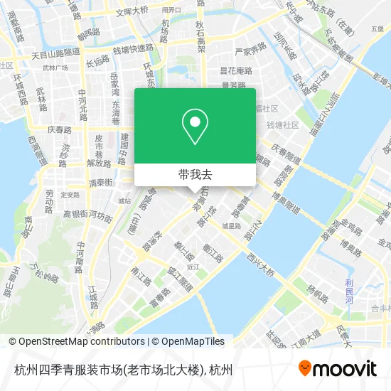 杭州四季青服装市场(老市场北大楼)地图
