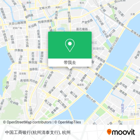 中国工商银行(杭州清泰支行)地图