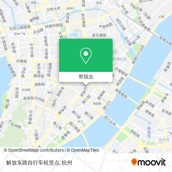 解放东路自行车租赁点地图