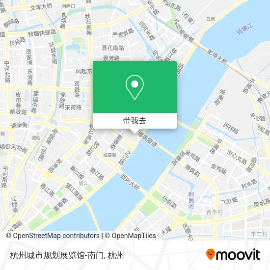 杭州城市规划展览馆-南门地图