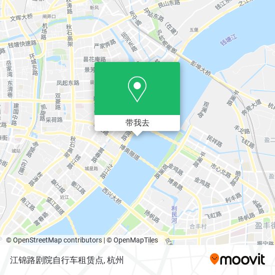 江锦路剧院自行车租赁点地图