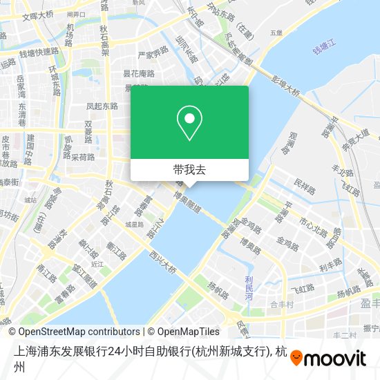 上海浦东发展银行24小时自助银行(杭州新城支行)地图