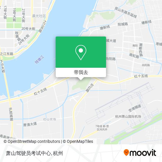 萧山驾驶员考试中心地图