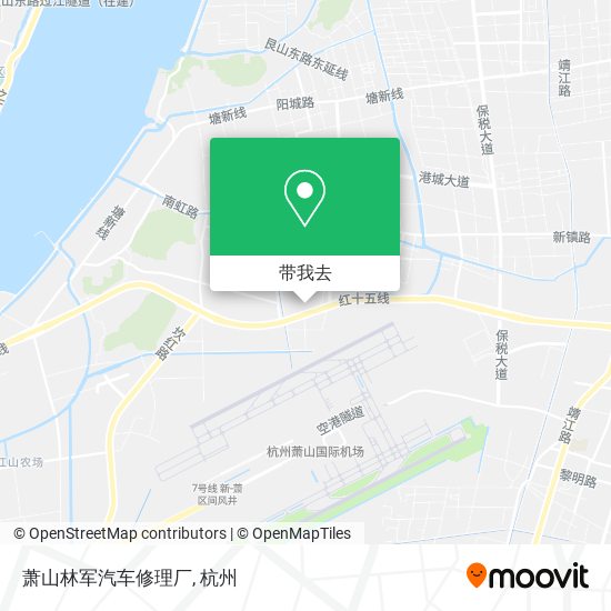 萧山林军汽车修理厂地图