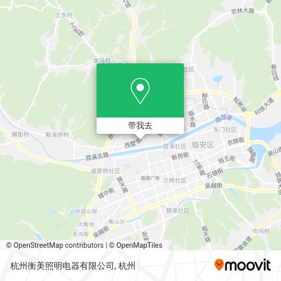 杭州衡美照明电器有限公司地图