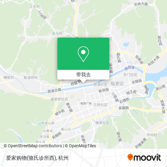 爱家购物(骆氏诊所西)地图
