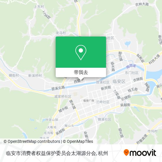 临安市消费者权益保护委员会太湖源分会地图