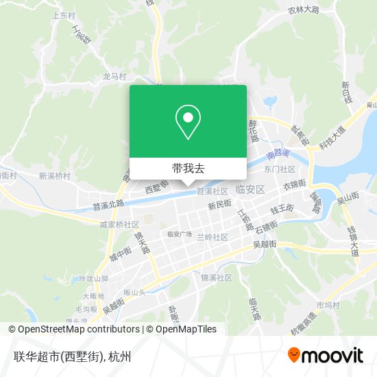 联华超市(西墅街)地图