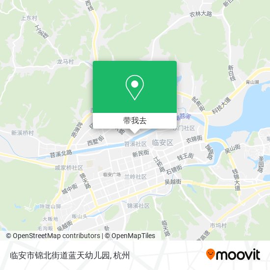 临安市锦北街道蓝天幼儿园地图