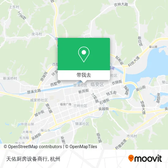 天佑厨房设备商行地图