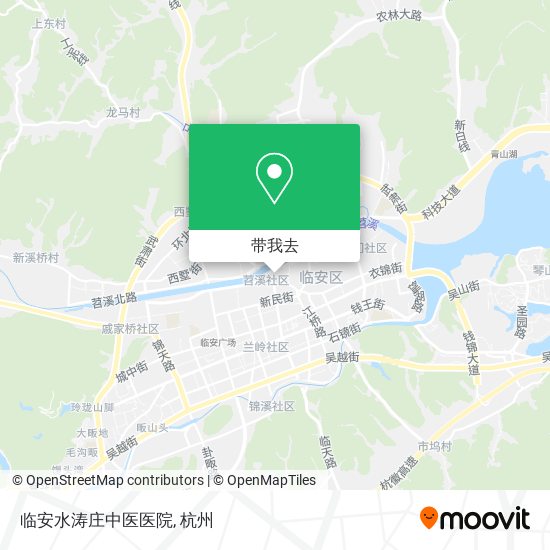 临安水涛庄中医医院地图