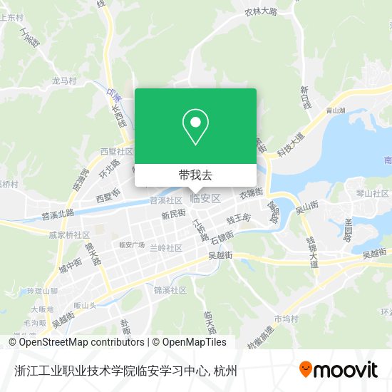 浙江工业职业技术学院临安学习中心地图