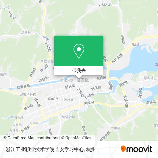 浙江工业职业技术学院临安学习中心地图