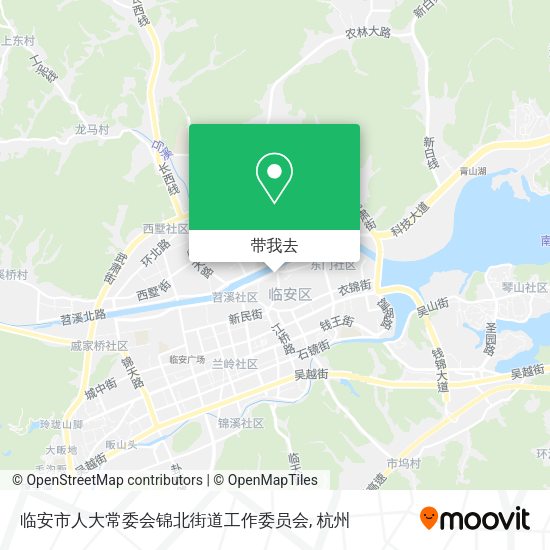 临安市人大常委会锦北街道工作委员会地图