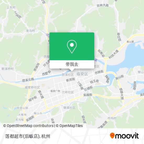 莲都超市(后畈店)地图
