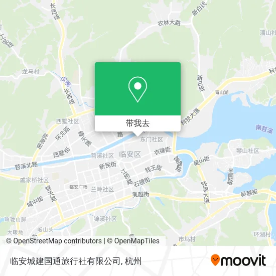 临安城建国通旅行社有限公司地图