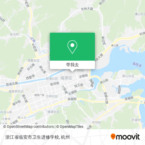 浙江省临安市卫生进修学校地图