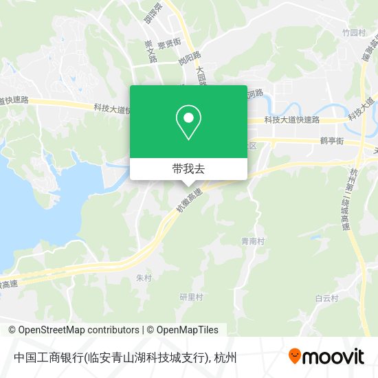 中国工商银行(临安青山湖科技城支行)地图