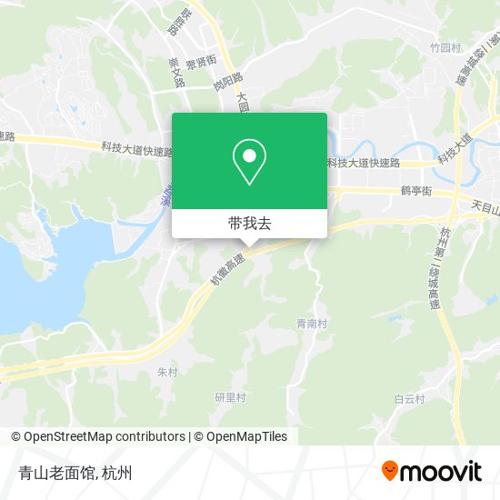 青山老面馆地图