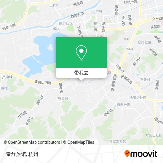 泰舒旅馆地图